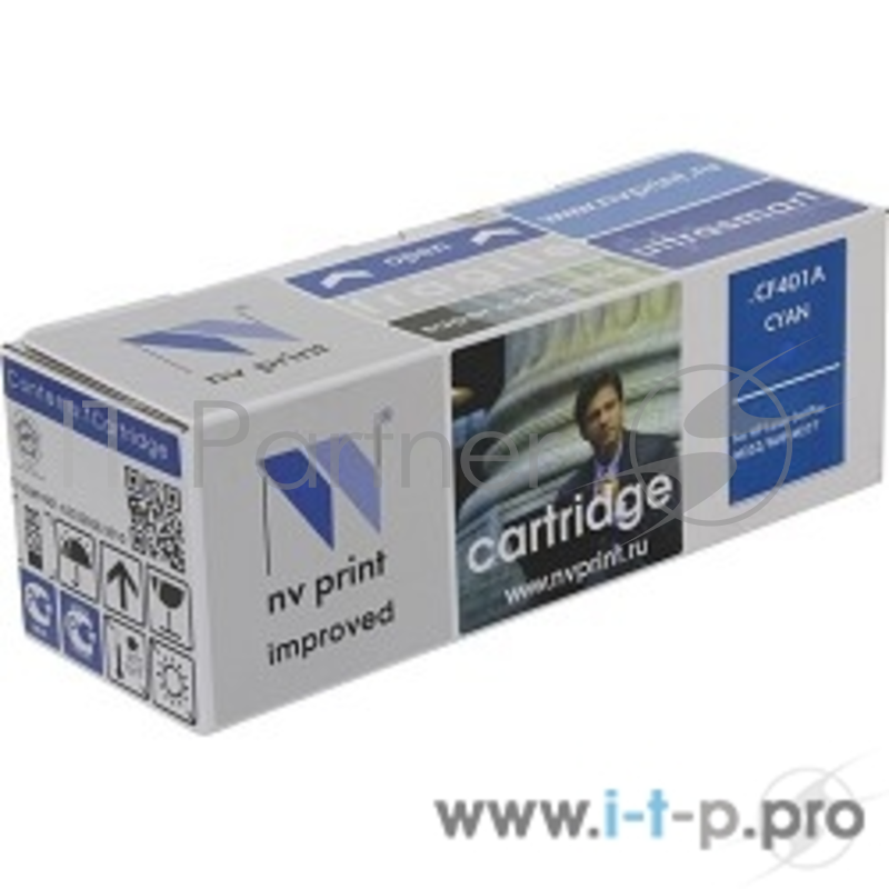 Расходные материалы NV Print CF401A Картридж NV Print для HP Laser Jet Pro M252, MFP M277 CF401A CYAN 1400к.