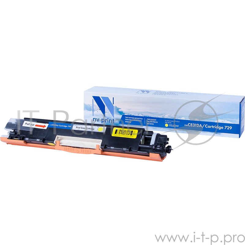 Картридж NVPrint совместимый HP CE312A/Canon 729 Yellow для LaserJet Color Pro 100 M175a/M175nw/CP1025/CP1025nw/C i-SENSYS LBP7010C/LBP7018С (1000k)
