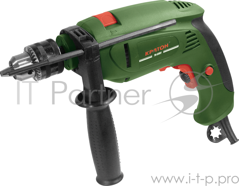Дрель КРАТОН PD-530К1 530Вт 0-2600об/мин 13мм +набор инструмента, сверла, головки метрические, шур