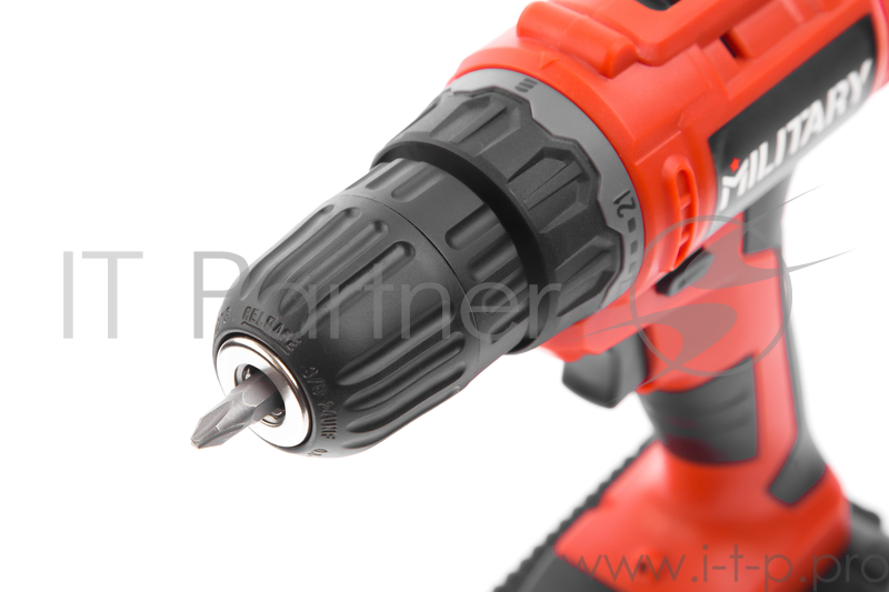 Аккум.дрель MILITARY CD18Li 18В 2х1.3Ач 10мм 0-350/0-1250 об/мин 28Нм в кейсе