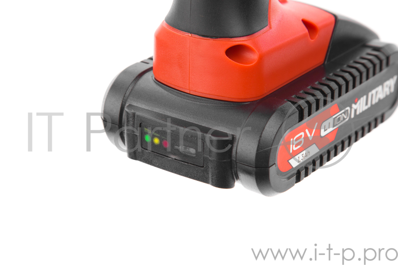 Аккум.дрель MILITARY CD18Li 18В 2х1.3Ач 10мм 0-350/0-1250 об/мин 28Нм в кейсе