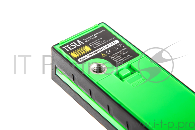 Дальномер лазерный TESLA M-40 Touch, дальность 40 метров, точность ±2,0мм