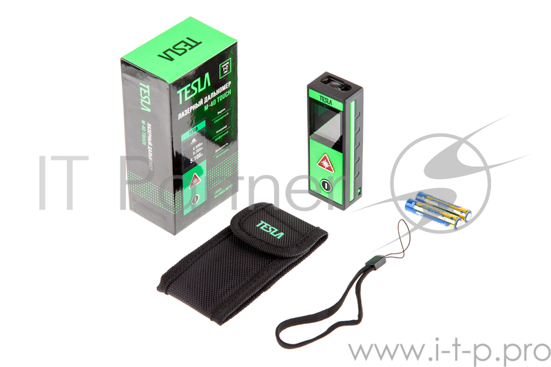 Дальномер лазерный TESLA M-40 Touch, дальность 40 метров, точность ±2,0мм