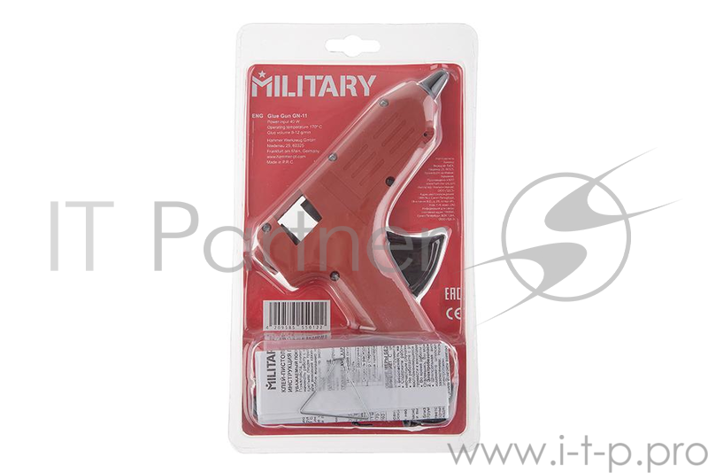 Клеевой пистолет MILITARY GN-11 40 Вт 8-12 г/мин, стержни 11 мм