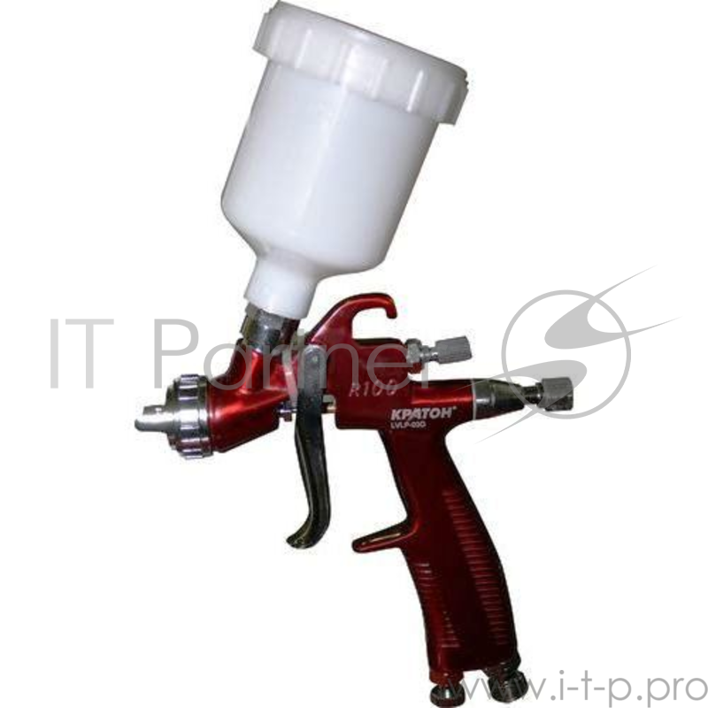 Краскораспылитель КРАТОН LVLP-03G верхн. бак 0.12л 70-95л/мин сопло 0.8мм 0.5кг