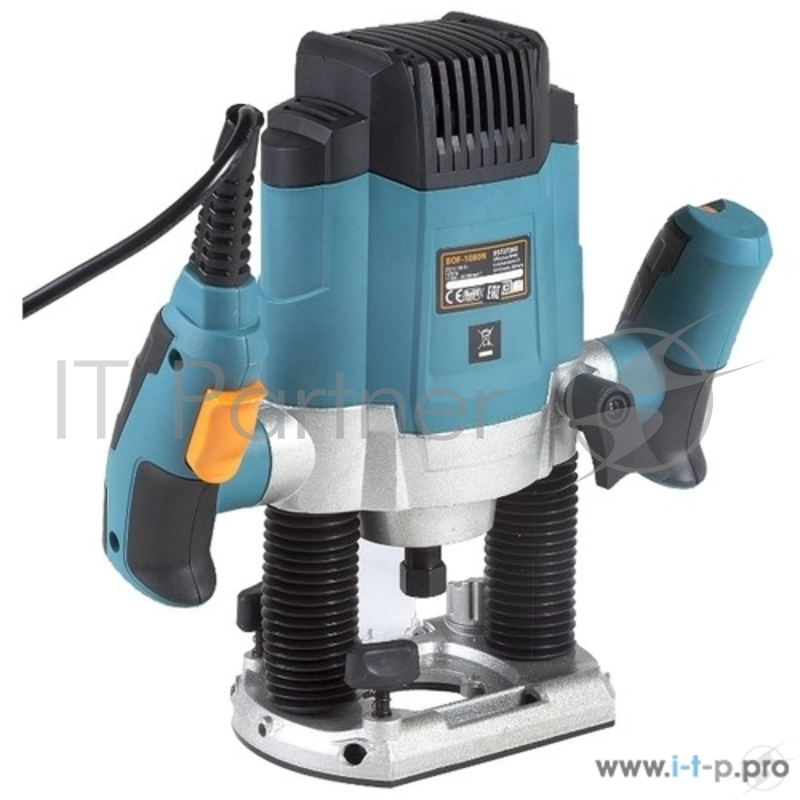 Фрезер BORT BOF-1080N Фрезер 1 200 Вт 11 500...30 000 об/мин 6...8 мм 45 мм регулировка скорости 3,3 кг 4,47 (4,17) кг 29 x 16 x 26 набор аксессуаров 10 шт Регулировка максимальной скорости, Револьверная конструкция настройки глубины фрезерования, Во