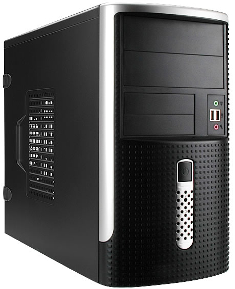 Корпус Mini Tower InWin EM-001BS Black 500W 12V mATX 6114182 RB