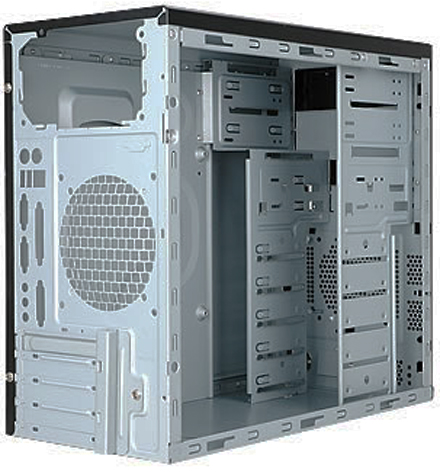 Корпус Mini Tower InWin EM-001BS Black 500W 12V mATX 6114182 RB