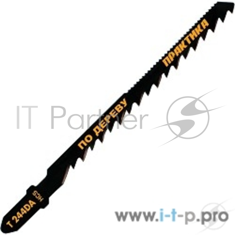 Полотно для лобзика Пилки д/лобзиков ПРАКТИКА T244DA HCS 2 шт ( криволинейный рез), двусторонняя 776-973