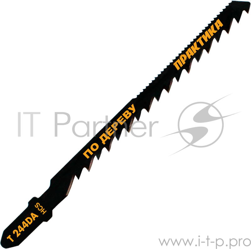 Полотно для лобзика Пилки д/лобзиков ПРАКТИКА T244DA HCS 2 шт ( криволинейный рез), двусторонняя 776-973