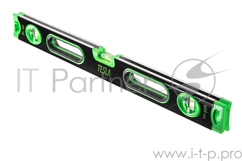 Уровень пузырьковый Tesla VL-60 длина 60 см, точность 0.5 мм/м, 3 колбы (180°,90°, 45°)