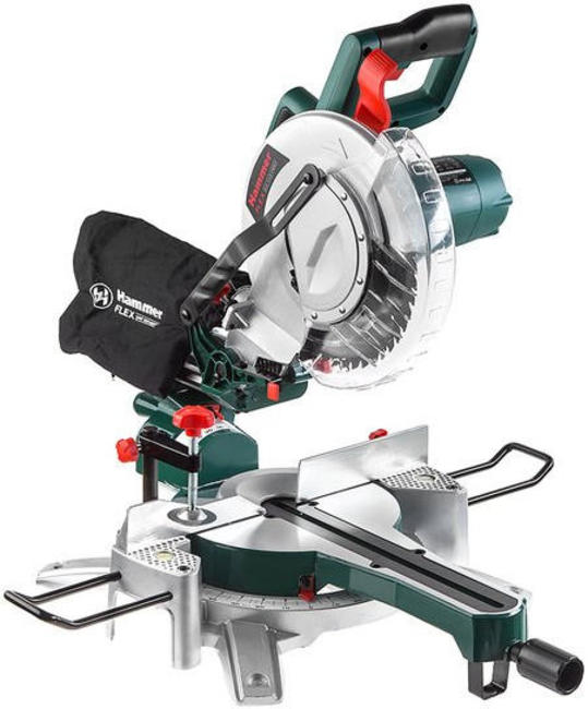 Пила Hammer Flex STL1800/255P Пила торцовочная (стусло) 323204 { 1800Вт 5000об/мин круг 255мм гл. 83мм }