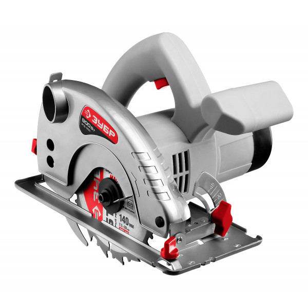 Пила ЗУБР Пила циркулярная ЗПД-900 { пропил 90°-45мм, 45°-28мм,140 x 20мм, 4500об/мин, 900Вт }