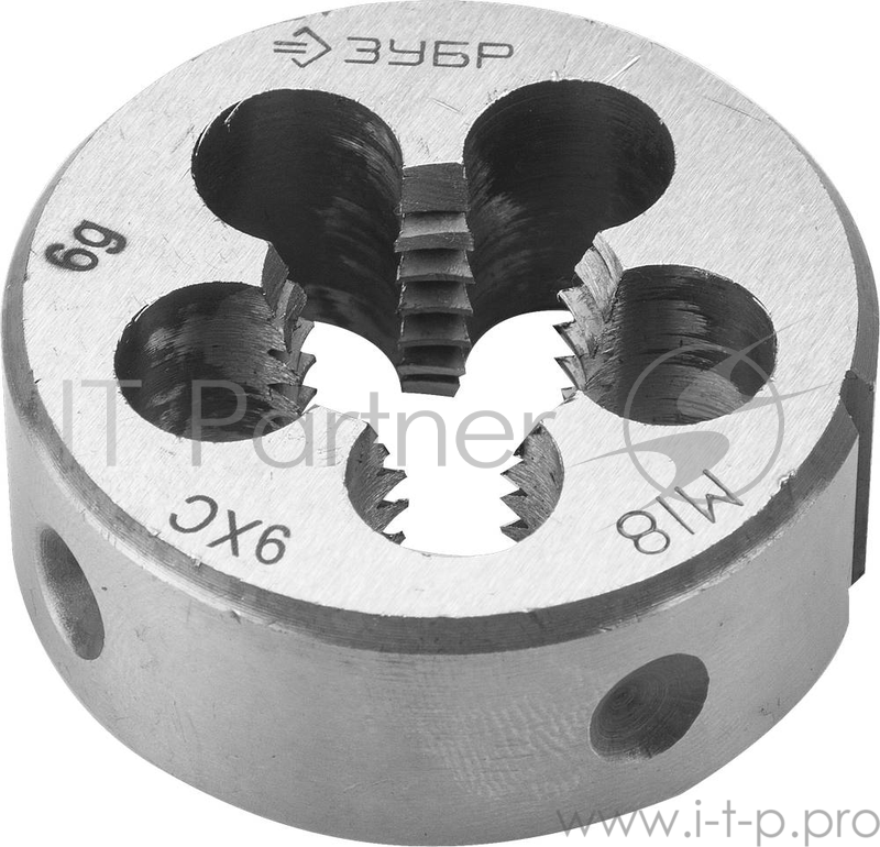 Плашка ЗУБР 4-28022-18-2.5 МАСТЕР круглая ручная М18x2.5