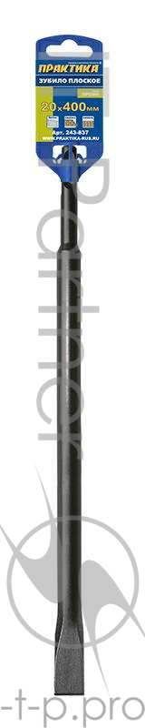 Зубило ПРАКТИКА 243-837 SDS+ плоское 20 х 400 мм