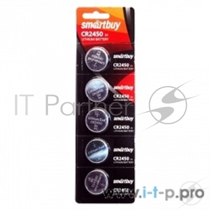 Батарейка Smartbuy CR2450/5B (100/2000) (SBBL-2450-5B) (5 шт. в уп-ке)