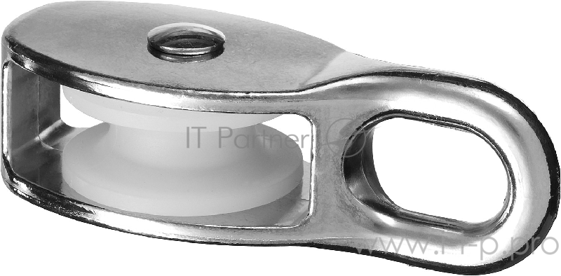 ЗУБР Блок одинарный, 8x30мм, 1 шт, нейлоновый шкив, 304586-30