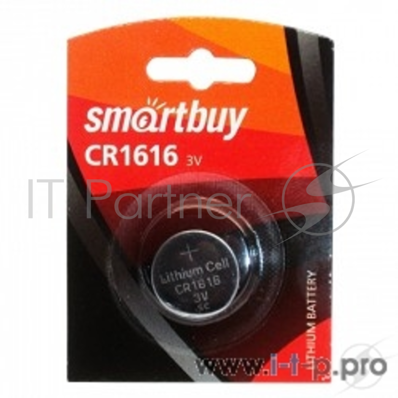 Батарейка Smartbuy CR1616/1B (12/720) (SBBL-1616-1B) (1 шт. в уп-ке)