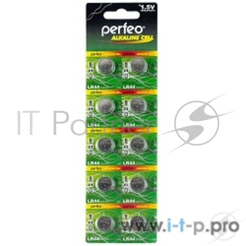 Батарейка Perfeo LR44/10BL Alkaline Cell 357A AG13 (10 шт. в уп-ке)