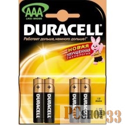 Батарейка DURACELL LR03-4BL BASIC (4 шт. в уп-ке)