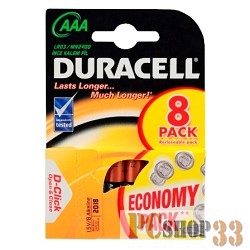 Батарейка DURACELL LR03-8BL BASIC AAA (MN2400) (8 шт. в уп-ке)