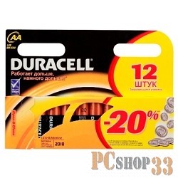 Батарейка DURACELL LR6-12BL BASIC (12 шт. в уп-ке)