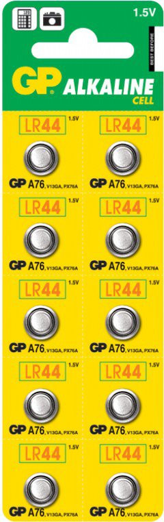 Батарейка GP A76-BC10/A76(F)-2C10 250/5000 (10 шт. в уп-ке) 03150