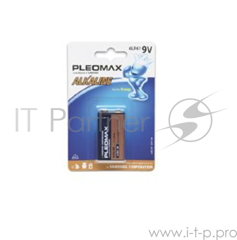 Батарейка SAMSUNG PLEOMAX 6LR61-1BL (1 шт. в уп-ке)