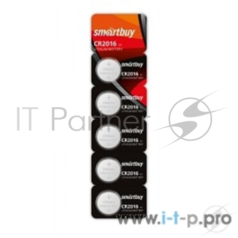 Батарейка Smartbuy CR2016/5B (SBBL-2016-5B) (5 шт. в уп-ке)