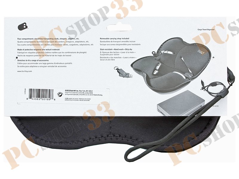 Чехол BUILT Cargo Travel Organizer E-CTR-BLK, черный