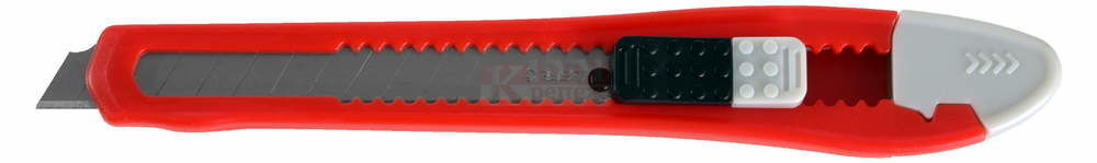 Штукатурно -малярный инструмент Нож ЗУБР (09151) с сегментированным лезвием, корпус из АБС пластика, сдвижной фиксатор, сталь У8А, 9мм
