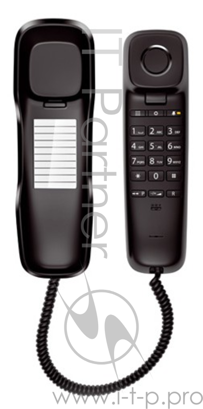 Телефон Gigaset DA210 (IM) Black. Телефон проводной (черный)
