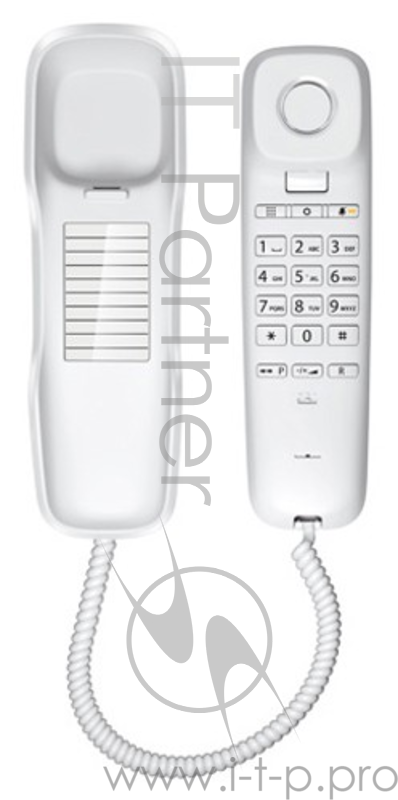 Телефон Gigaset DA210 (IM) WHITE. Телефон проводной (белый)