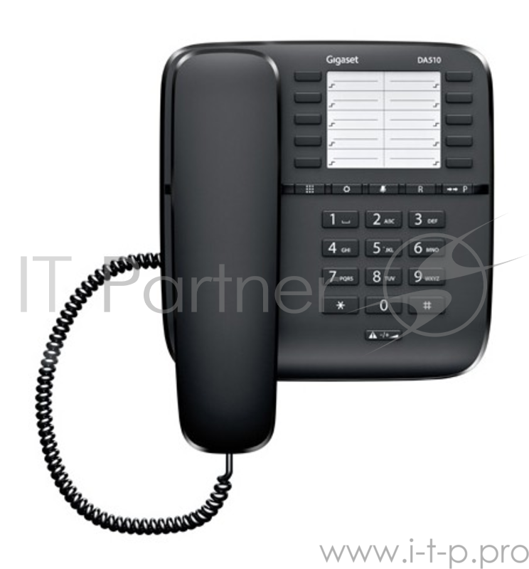 Телефон Gigaset DA510 (IM) Black. Телефон проводной (черный)