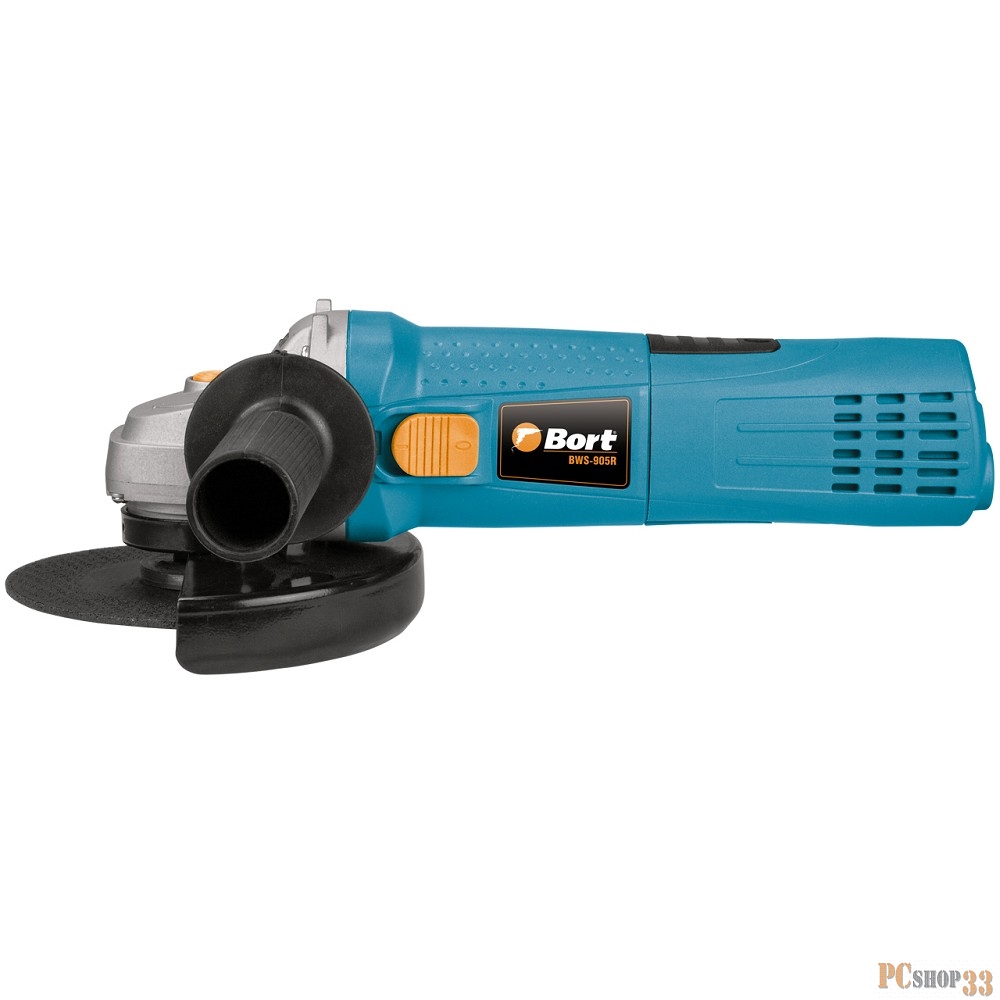 Шлифовальные машины Bort BWS-905-R Машина шлифовальная угловая 98290004 { 900 Вт, 11000 об/мин, 125 мм, М14, 1,95 кг, набор аксессуаров 4 шт }