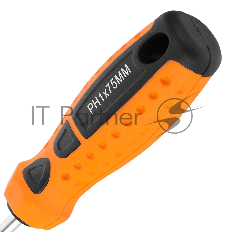 Отвертка SPARTA 11777 point ph1х75мм crv 2-х компонентная рукоятка