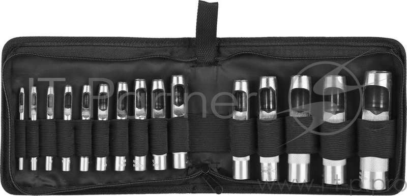 Набор ЗУБР 22949-H15 МАСТЕР Пробойники для кожи, 3-25мм, 15шт