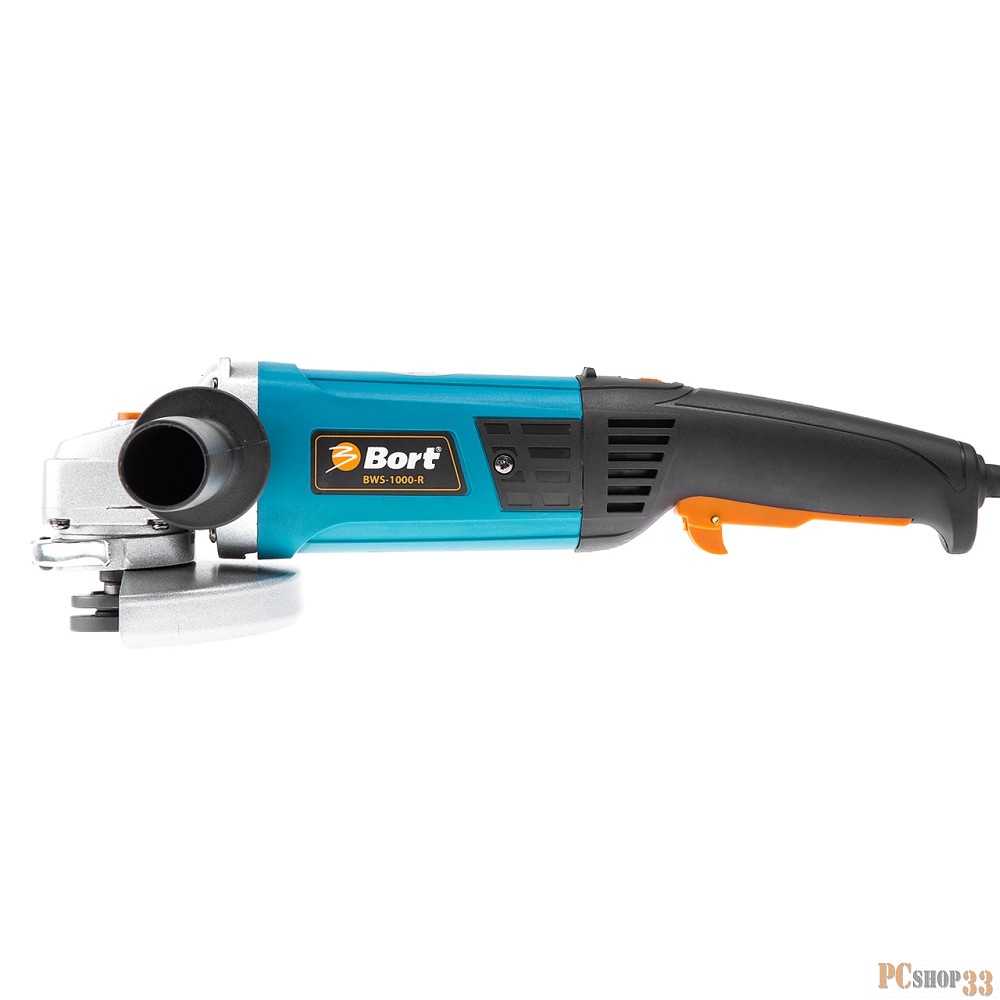 Шлифовальные машины Bort BWS-1000-R Машина шлифовальная угловая 98296631 { 900 Вт, 11000 об/мин, 125 мм, М14, 2 кг, набор аксессуаров 4 шт }