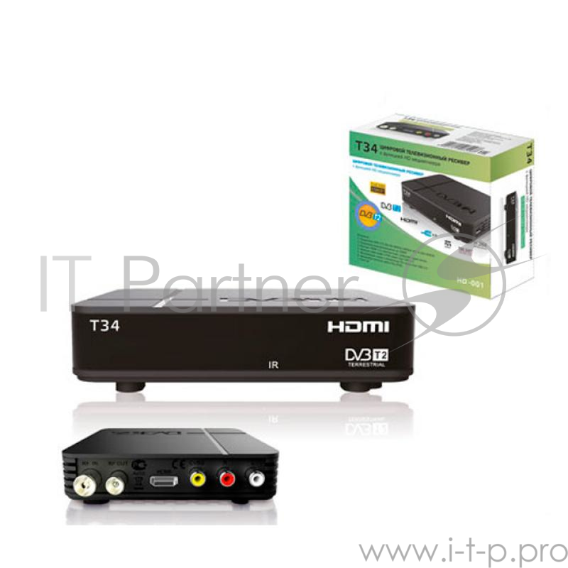 Ресивер эфирный цифровой Сигнал DVB-T2 HD T34