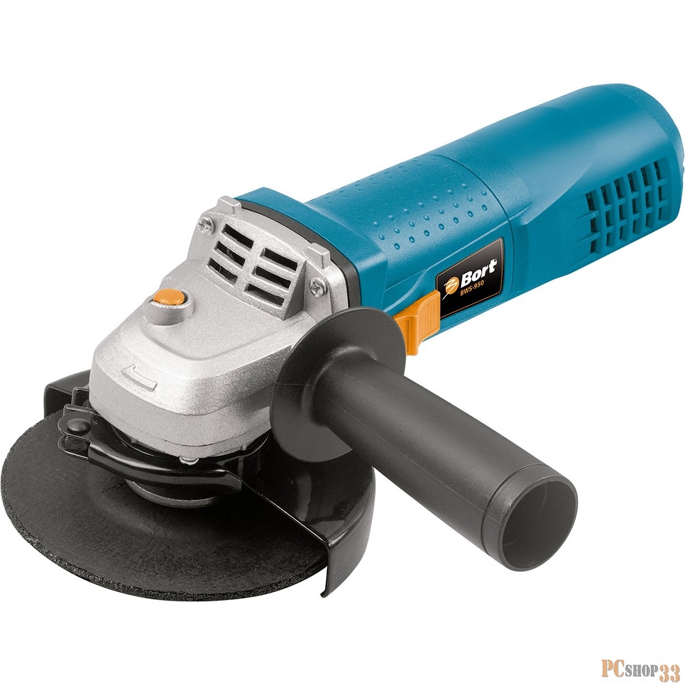 Шлифовальные машины Bort BWS-950 Машина шлифовальная угловая 98296389 { 900 Вт, 12000 об/мин, 125 мм, М14, 1.8 кг, набор аксессуаров 4 шт }