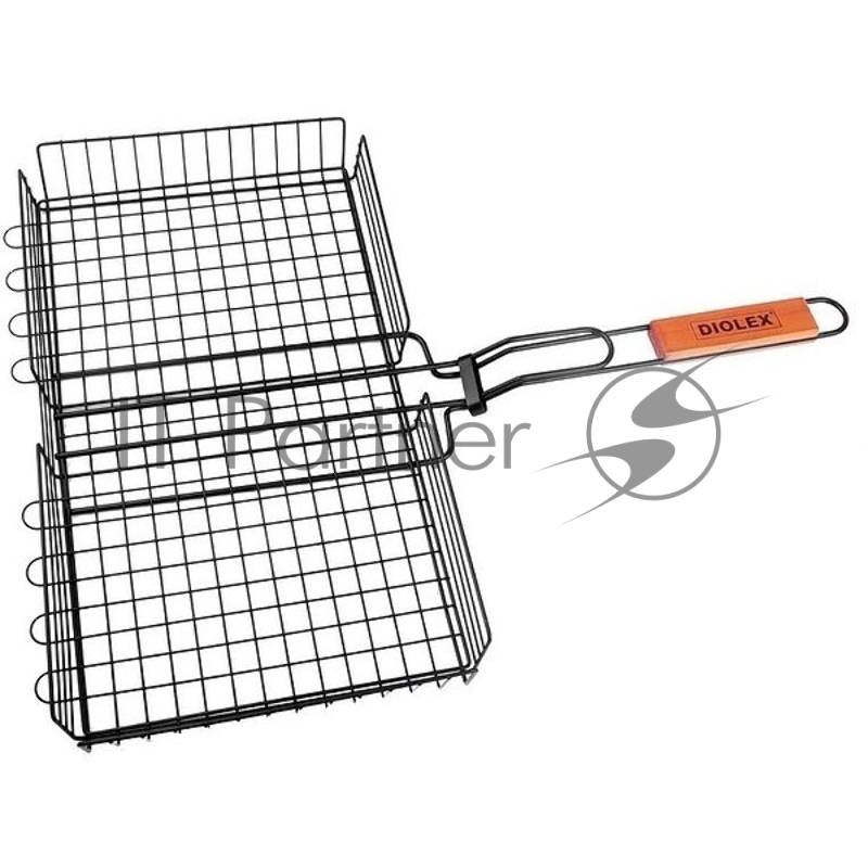 Решетка-гриль Diolex DX-G1105-B глубокая 45x25cm (cталь с антипригарным покрытием) (в уп. 24 шт.)