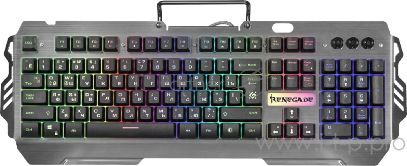 Проводная игровая клавиатура Defender Renegade GK-640DL RU,RGB подсветка, 9 режимов Defender