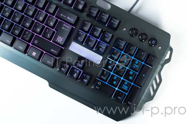 Проводная игровая клавиатура Defender Renegade GK-640DL RU,RGB подсветка, 9 режимов Defender