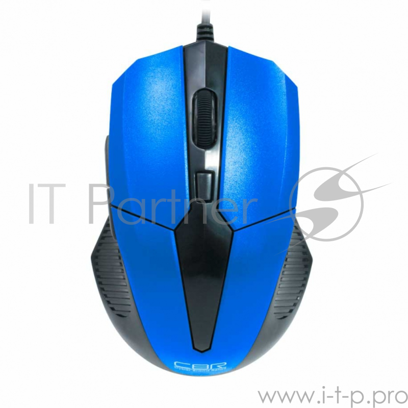 Мышь CBR CM-301 Blue USB, Мышь 2400dpi, эргон, 2 доп.кл.