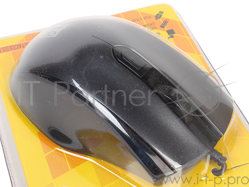 Проводная мышь Jet.A OM-U50 Black Comfort (800/1200/1600dpi, 3 кнопки, USB)