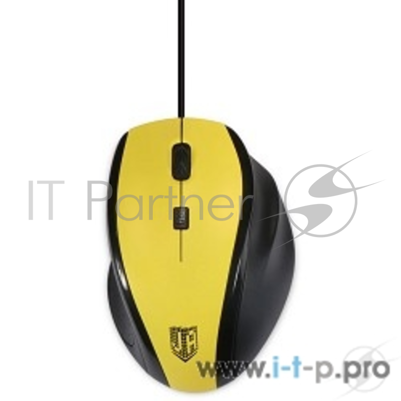 Мышь Jet.A Comfort OM-U59 жёлтая (1000/1600dpi, 3 кнопки, USB)