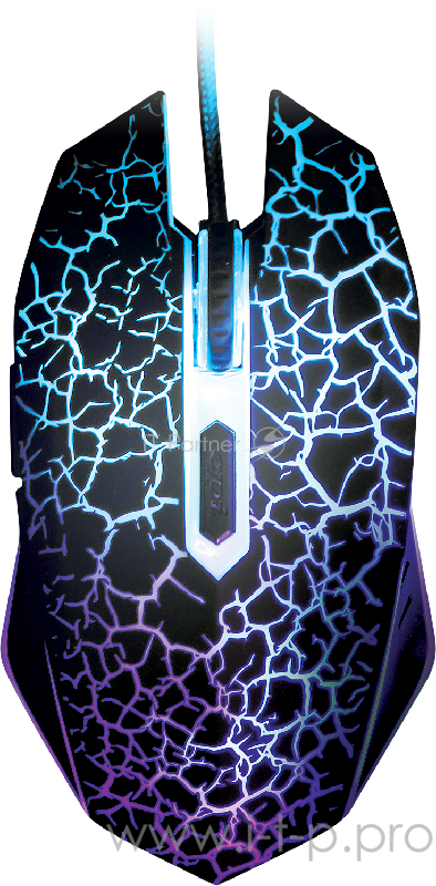 Мышь Qumo Terra M02, проводная, оптическая,1000/1600/2400/3200 dpi