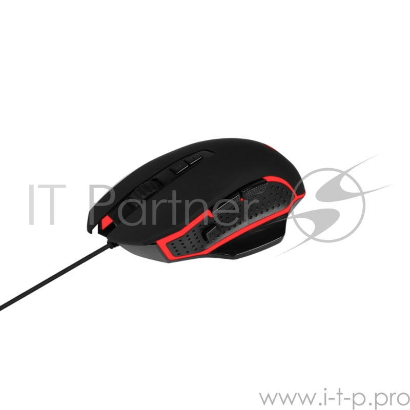 Проводная игровая мышь Jet.A LYCAN JA-GH39 чёрная USB {800/1600/2400/3200dpi, 8 кнопок, LED-подсветка, кабель 1.6м}