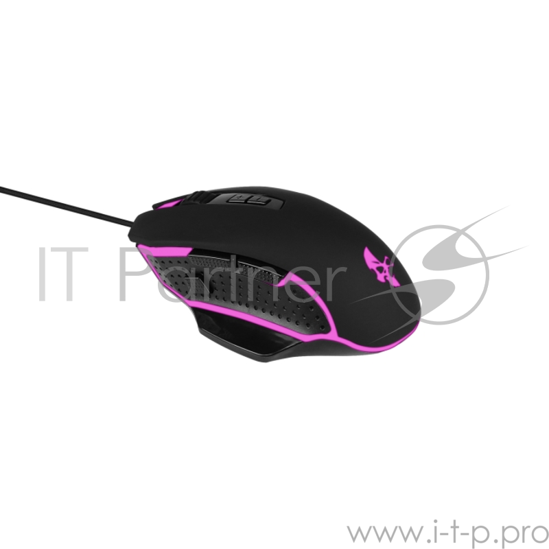 Проводная игровая мышь Jet.A LYCAN JA-GH39 чёрная USB {800/1600/2400/3200dpi, 8 кнопок, LED-подсветка, кабель 1.6м}