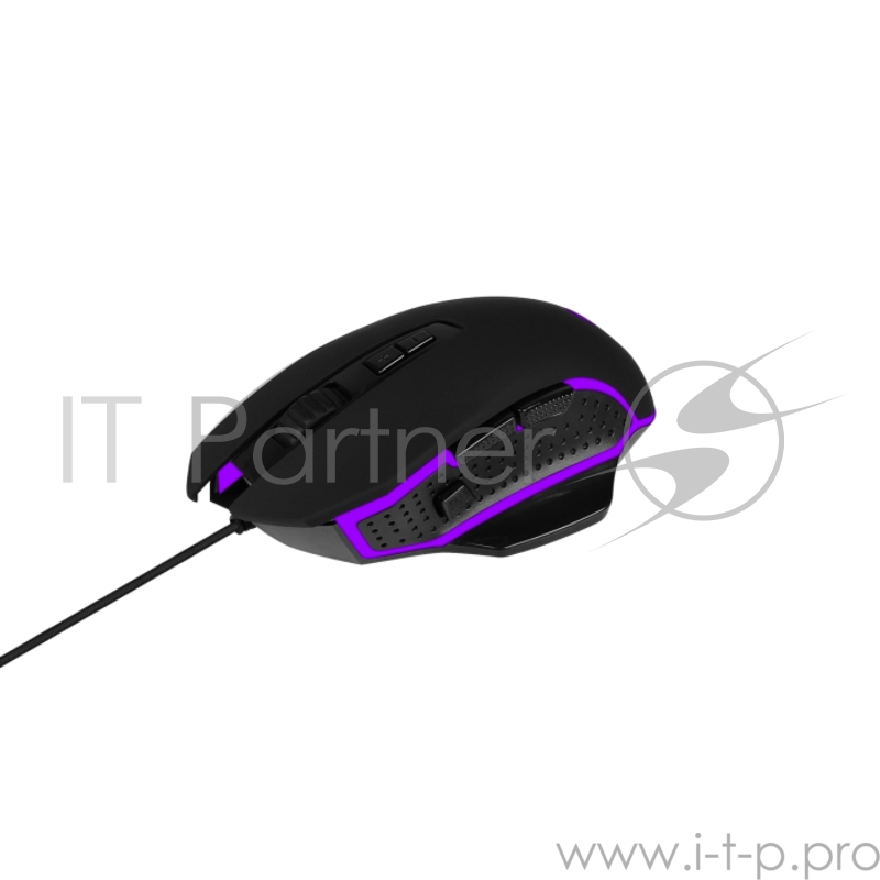 Проводная игровая мышь Jet.A LYCAN JA-GH39 чёрная USB {800/1600/2400/3200dpi, 8 кнопок, LED-подсветка, кабель 1.6м}